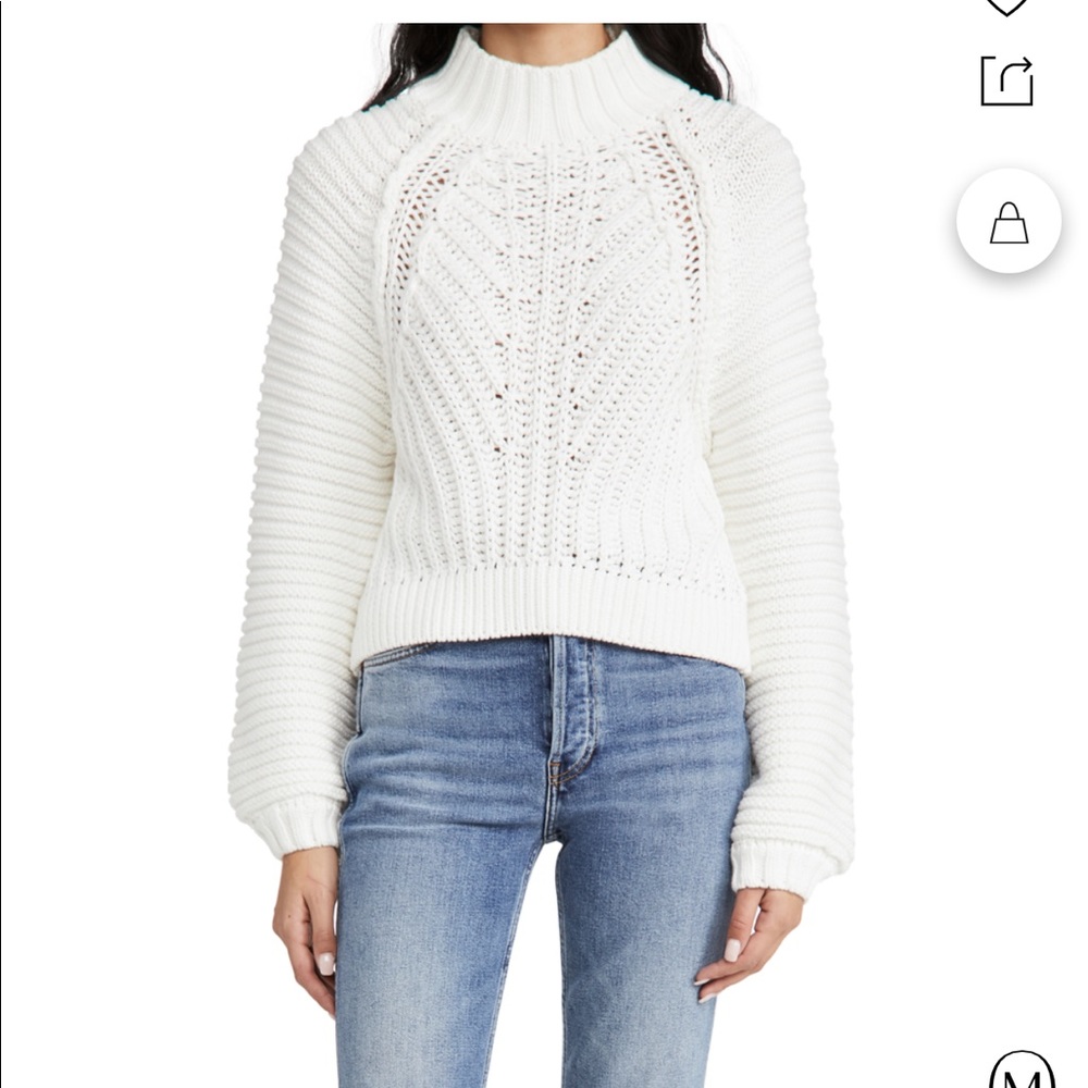 FREE PEOPLE Sweetheart Mock Neck Sweater - Picture 9 of 9